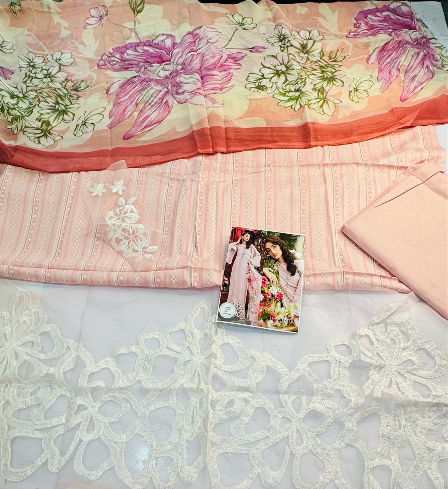 M Prints Spring PINK LAWN SUIT